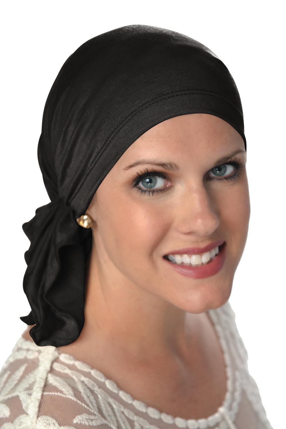 Headcovers Unlimited Slip-On Scarf - Cancer Headwear for Women (Black)