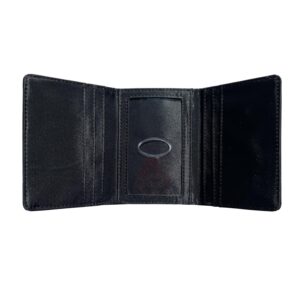 Big Skinny Men's RFID Blocking Tri-Fold Slim Wallet, Holds Up to 25 Cards, Black