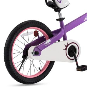 RoyalBaby Boys Girls Kids Bike 18 Inch Honey Bicycles with Kickstand Child Bicycle Purple