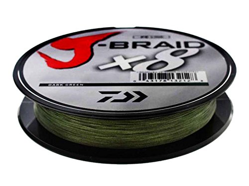 Daiwa J-BRAIDX8, Filler Spool, Dark Green, Mono Dia.= 6lb.