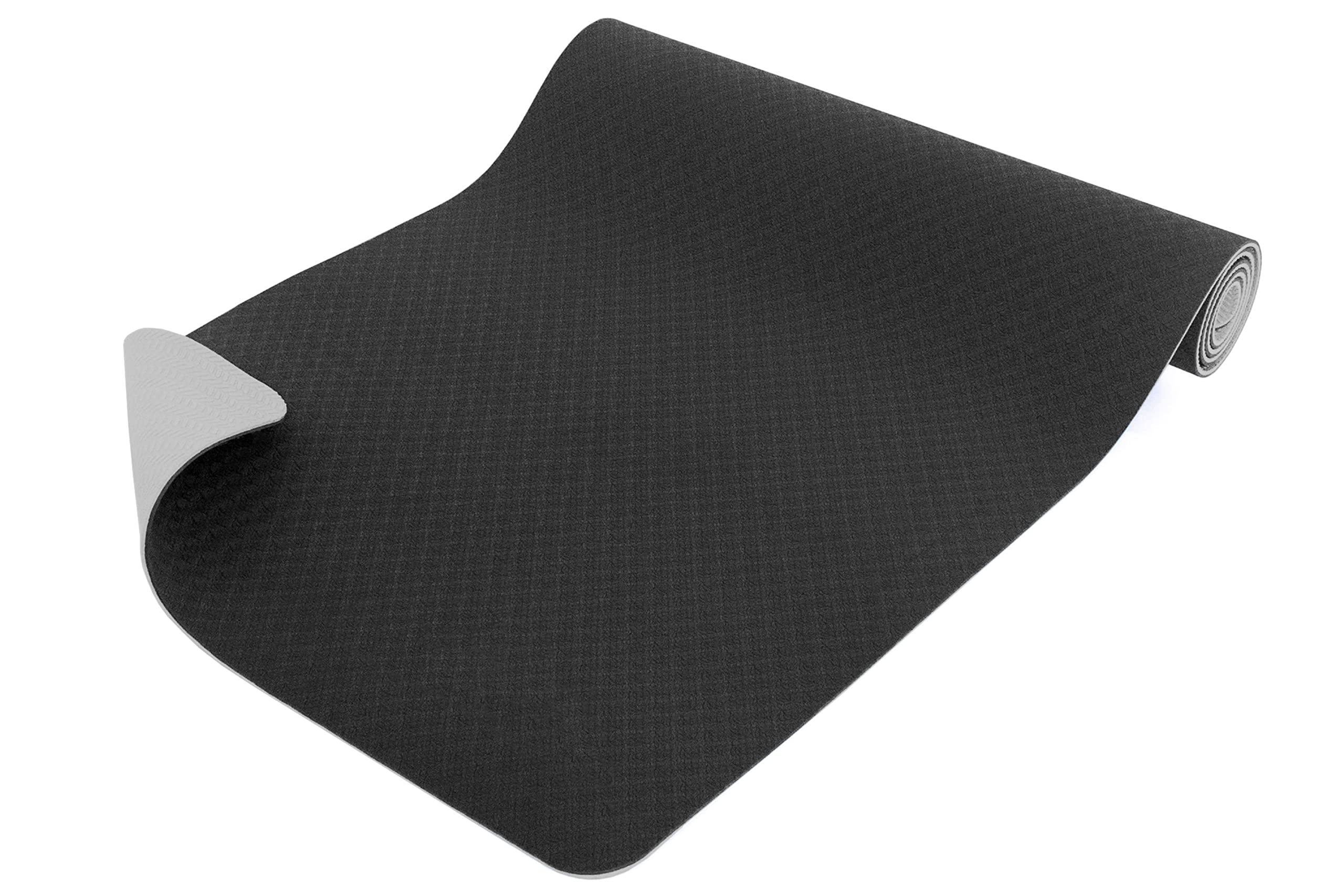 ProsourceFit Natura TPE Yoga Mat 1/4" (6mm) Thick, 72" Long, Reversible with High-Density Cushion & Non-slip Texture, Eco-conscious & Hygienic