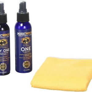 MusicNomad Complete 3 pc. Care Kit for Gloss Pianos - Cleaner, Polish, Cloth (MN132)