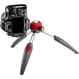 Manfrotto PIXI Evo 2-Section Aluminum Mini Tripod, Red