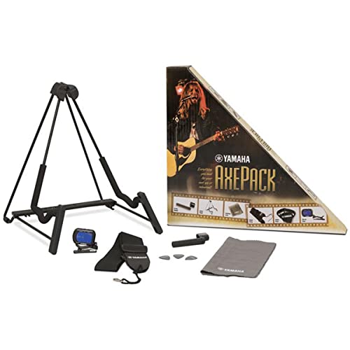 Yamaha Axe Pack Guitar Accessory Kit for Electric & Acoustic Guitar,Black