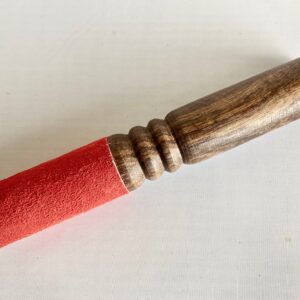 F771 Suede Leather covered Hard Wood Striker/mallet for Tibetan Singing Bowl Hand Made in Nepal