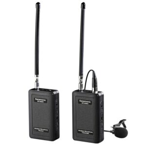 saramonic sr-wm4c wireless lavalier microphone system for canon 6d 600d 5d2 5d3 nikon d800 sony dv dslr camcorders