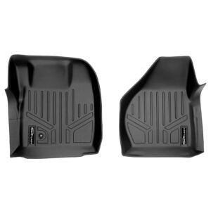 maxliner floor mats 1st row liner set black for 2008-2010 ford f-250 / f-350 / f-450 / f-550 super duty (all models)