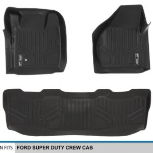 MAX LINER A0177/B0176 for 2008-2010 Ford F-250 / F-350 / F-450 Super Duty Crew Cab, Black