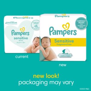 Pampers Baby Wipes Sensitive 3X Pop-Top Packs, 168 Count