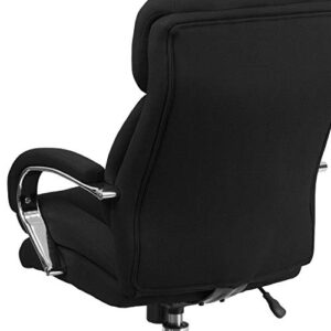 Flash Furniture Hercules Series Swivel Office Chair with Loop Arms, Ergonomic High-Back Executive Chair with Padded Seat and Arms, Black