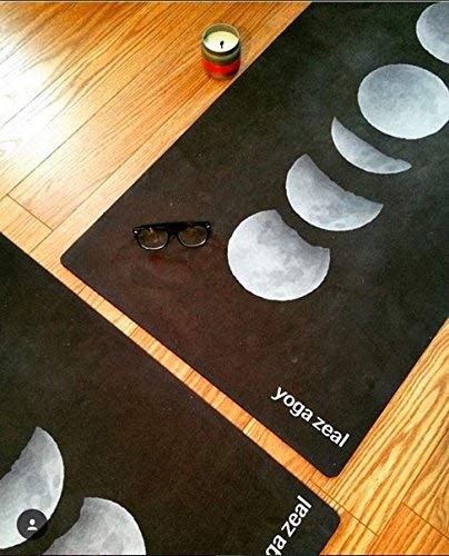 Yoga Zeal Moon Phases Yoga Mat - Luxuriously Soft, Non-Slip, Hot Yoga Mat