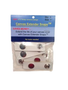 cyp boat canvas snap extender boating accessories 5 per bag 1" inch