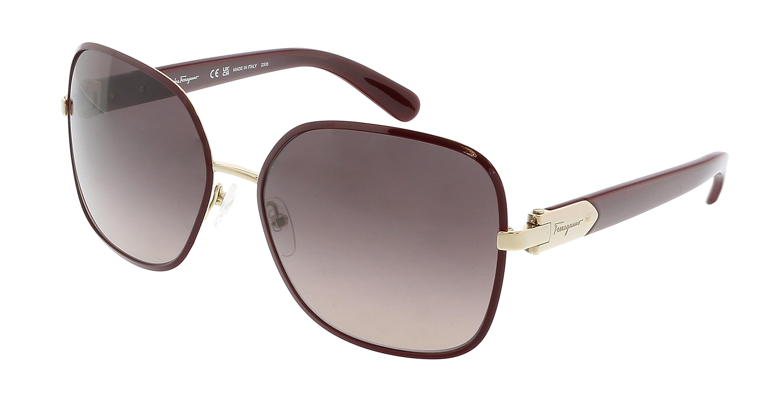 Salvatore Ferragamo Women's SF150S Light Gold/Bordeaux