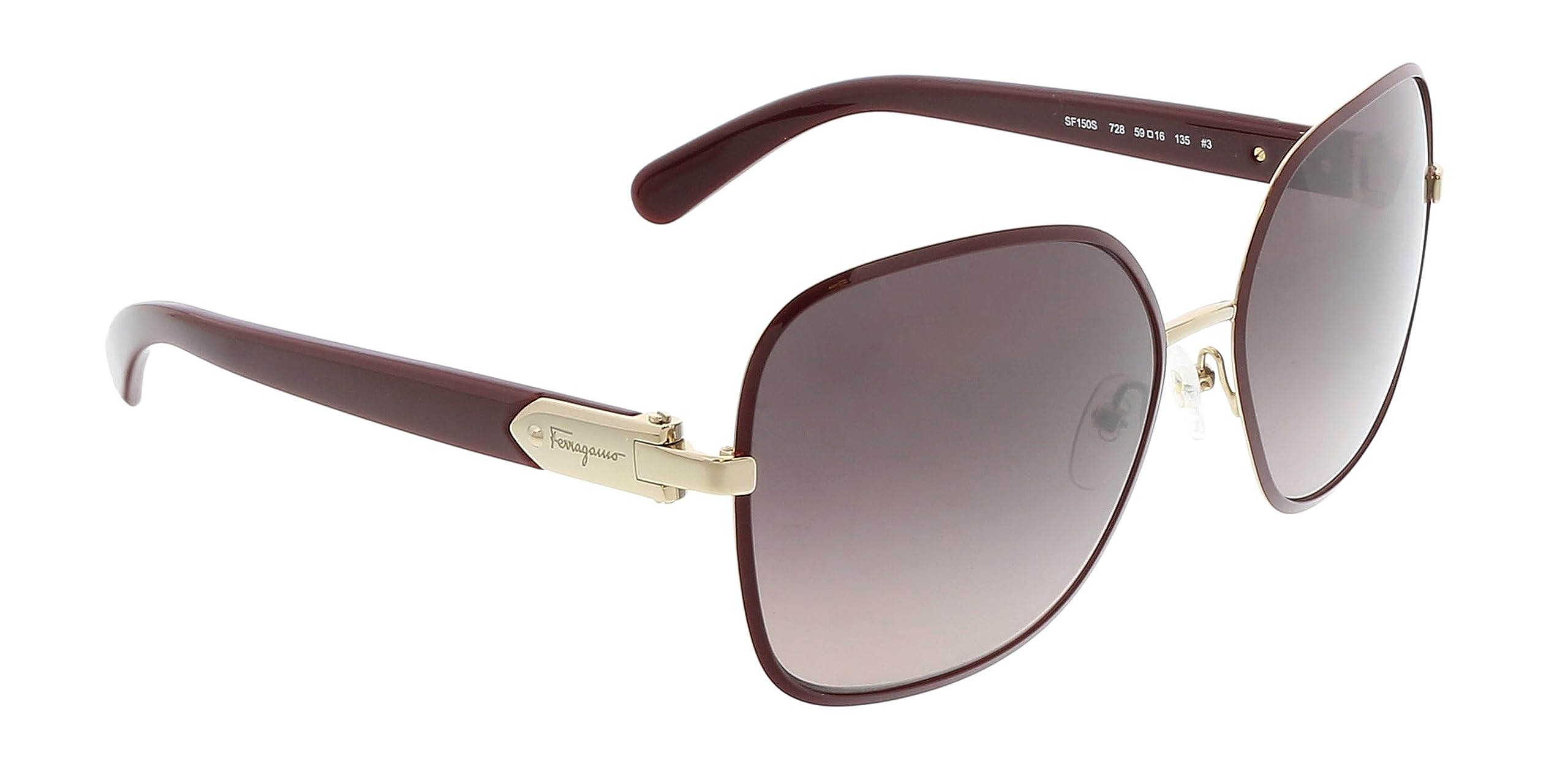 Salvatore Ferragamo Women's SF150S Light Gold/Bordeaux