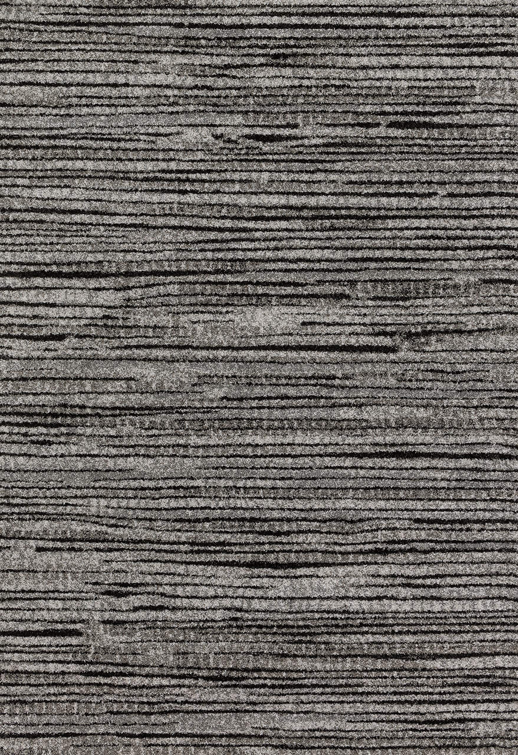 Loloi Emory Grey/Black 5'-3" x 7'-7" Area Rug