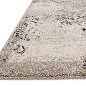 Loloi Emory Ivory/Charcoal 5'-3" x 7'-7" Area Rug