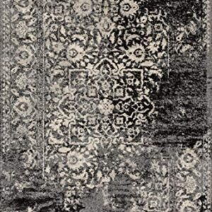 Loloi Emory Black/Ivory 5'-3" x 7'-7" Area Rug