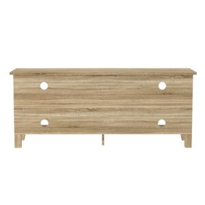 Walker Edison Wren Classic 4 Cubby Fireplace TV Stand for TVs up to 65 Inches, 58 Inch, Driftwood