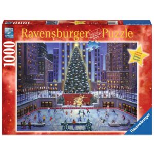 ravensburger 19563 rockefeller center 1000 piece piece jigsaw puzzle for adults – every piece is unique, softclick technology means pieces fit together perfectly, green