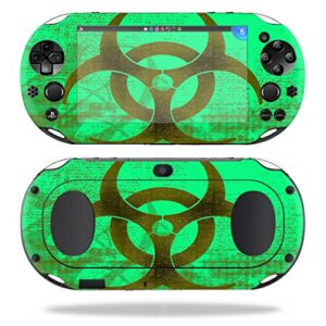 mightyskins skin compatible with sony ps vita (wi-fi 2nd gen) wrap cover sticker skins biohazard