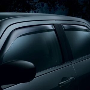 WeatherTech Custom Fit Side Window Deflectors for Acura TLX - (82777), Front & Rear Set - Dark Tint