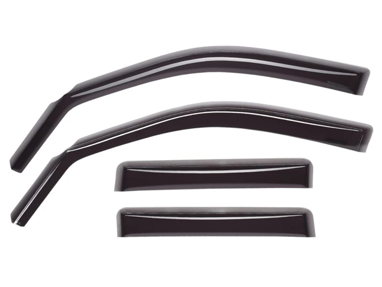 WeatherTech Custom Fit Side Window Deflectors for Acura TLX - (82777), Front & Rear Set - Dark Tint