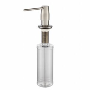 kraus kitchen soap and lotion dispenser in stainless steel, ksd-42ss