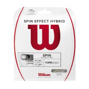 wilson spin effect hybrid tennis string - set, white