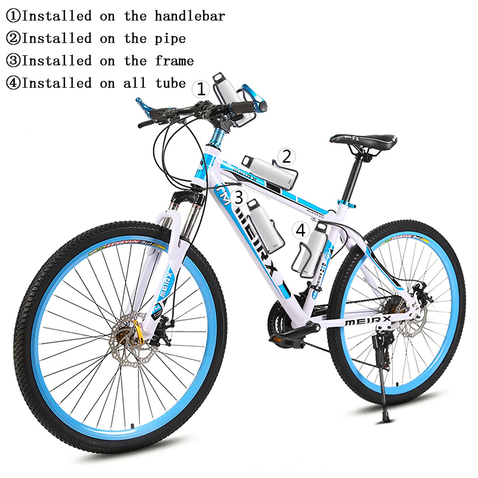 FiveBox Lightweight Aluminum Alloy Bicycle Water Bottle Cage Holder for Outdoor Activities