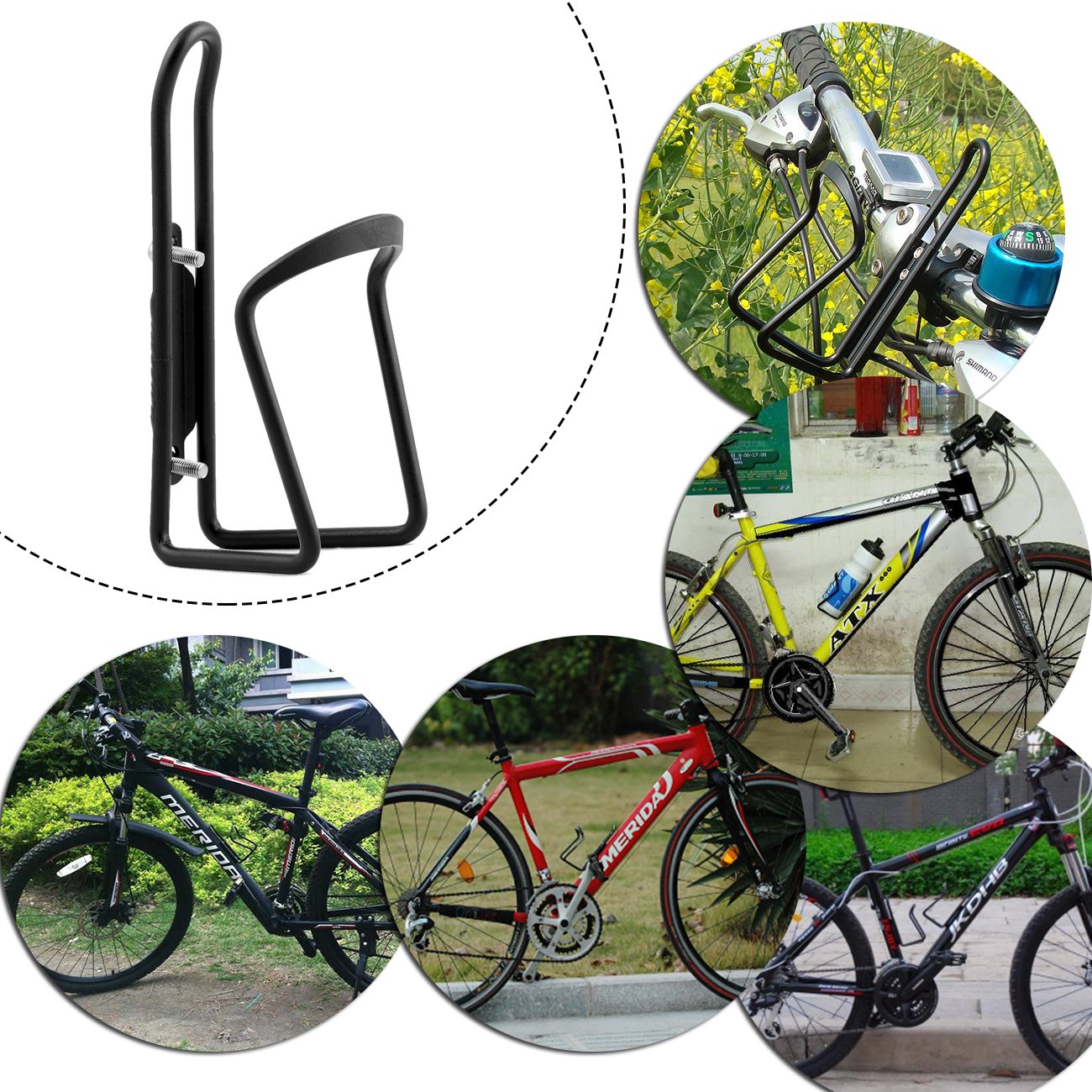 FiveBox Lightweight Aluminum Alloy Bicycle Water Bottle Cage Holder for Outdoor Activities