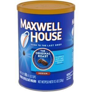 MAXWELL HOUSE Ground Coffee 11.5oz Bags Pack , Original Roast, 69 Ounce, (Pack of 6)