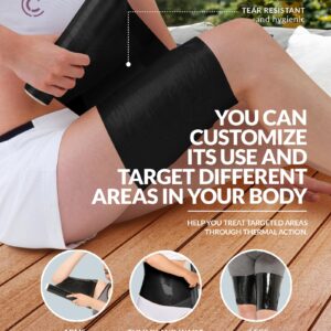 CURVEEZ Osmotic Plastic Body Sweat Wrap, Workout & Sweat Enhancer - Stomach Wrap for Belly - Diy Sauna Body Wrap - Waist Trimmer