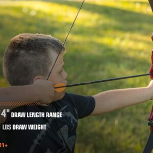 Bear Archery Flash Bow Set for Youth, Ambidextrous, Yellow