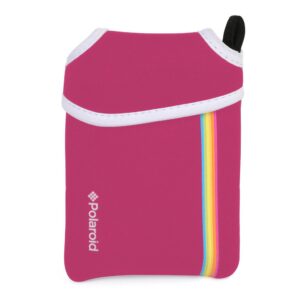 zink polaroid neoprene pouch for the polaroid zip mobile printer (pink)