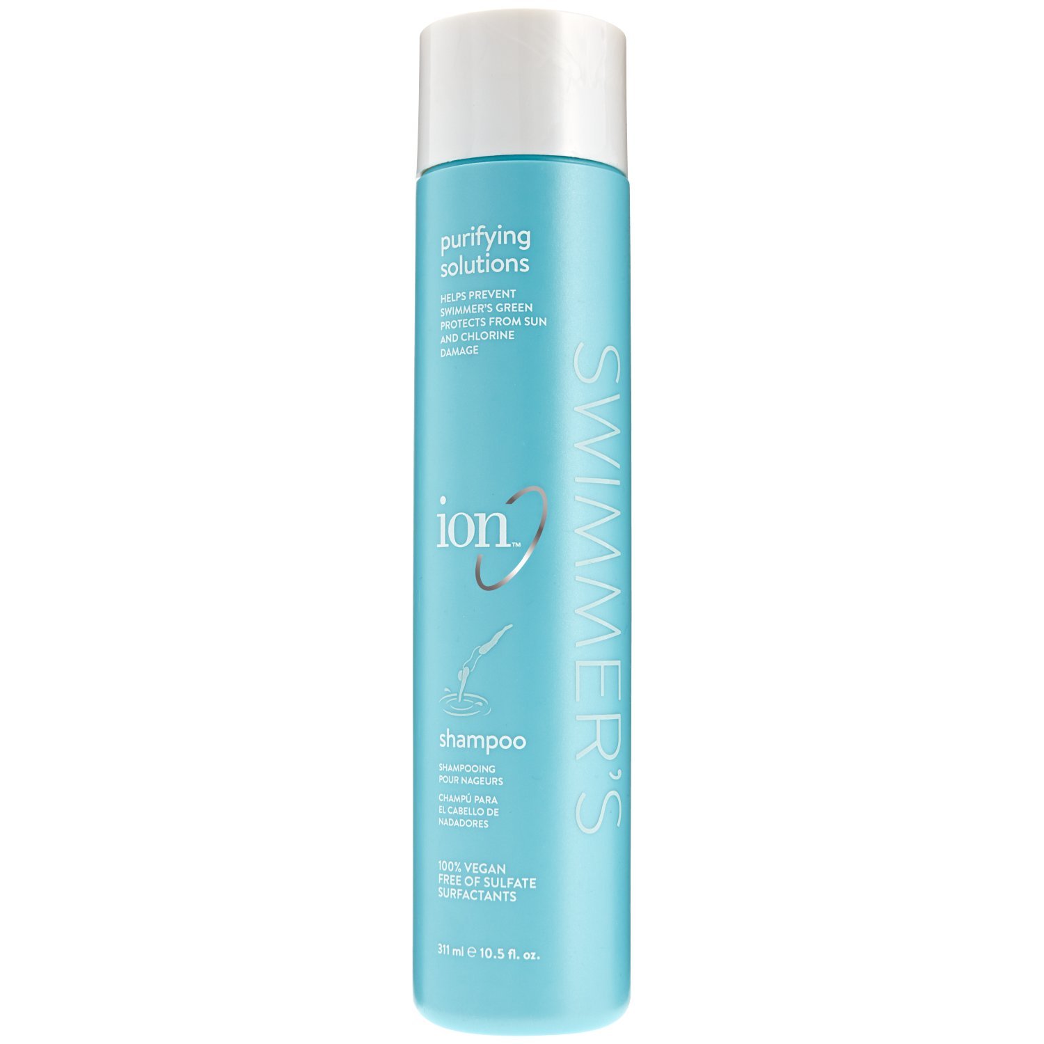 ion Swimmer's Shampoo, Removes Build-up from Chlorine and Minerals, Sulfate Free, Vegan