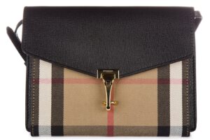 burberry house check crossbody bag 3980825, black