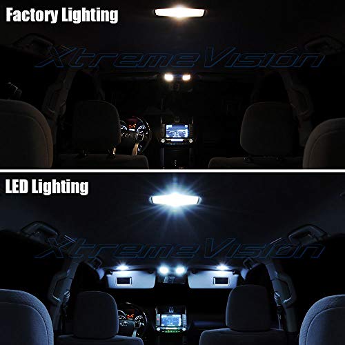 XtremeVision Interior LED for Ford F-150 F150 2004-2008 (5 Pieces) Cool White Interior LED Kit + Installation Tool