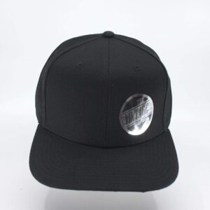 The Vintage Year Flat to Full Flip Brim Cotton Twill Bendable Visor Adjustable Snapback Caps (Black)