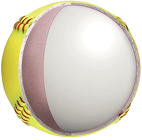 Worth | Slowpitch Softballs | GSL Approved | 12 Count | Multiple Options, Gold Dot Extreme - Composite Leather Cover - Optic Yellow