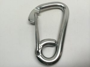 marine boat ss316 rigging secure safety spring snap hook with eye 5"x3"