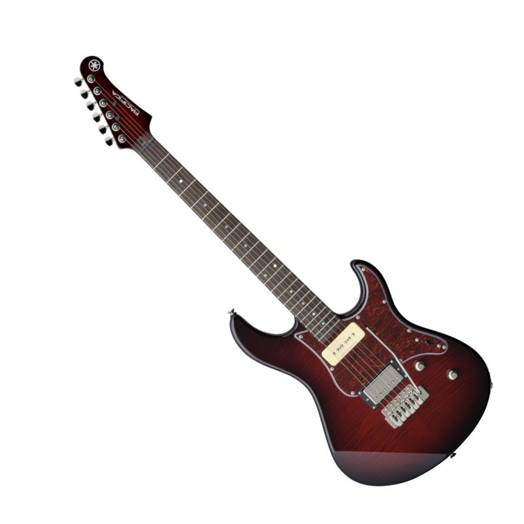 Yamaha Pacifica PAC611VFM DRB Solid-Body Electric Guitar, Dark Red Burst