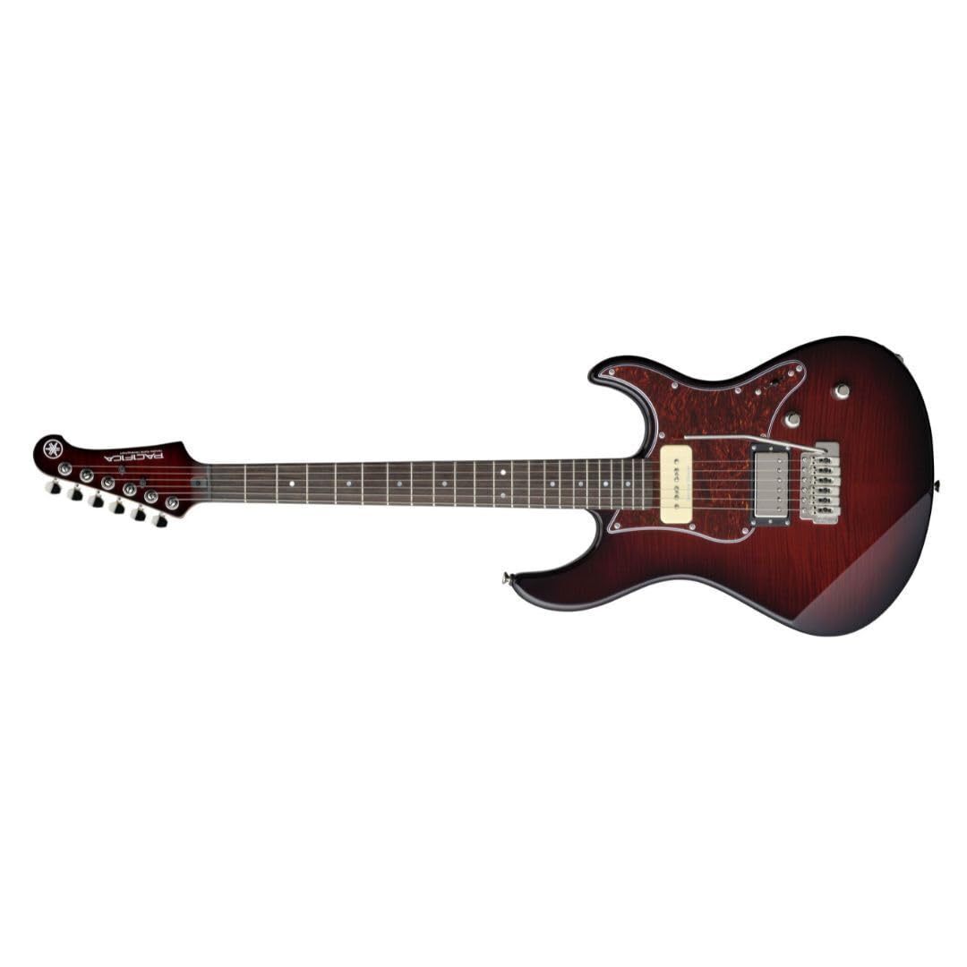 Yamaha Pacifica PAC611VFM DRB Solid-Body Electric Guitar, Dark Red Burst