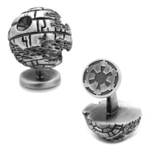 star wars 3d death star ii cufflinks, officially licensed