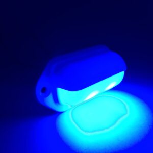 Marine Boat LED RV Blue LED Companion Way Courtesy Light 2.6"X1.3" White HOUSING