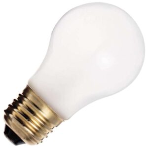 Satco S4881 40 Watt A15 Incandescent; Frost; 2500 Average rated hours; 265 Lumens; Medium base; 130 Volt; Shatter Proof (6 Incandescent Frosted Bulb)