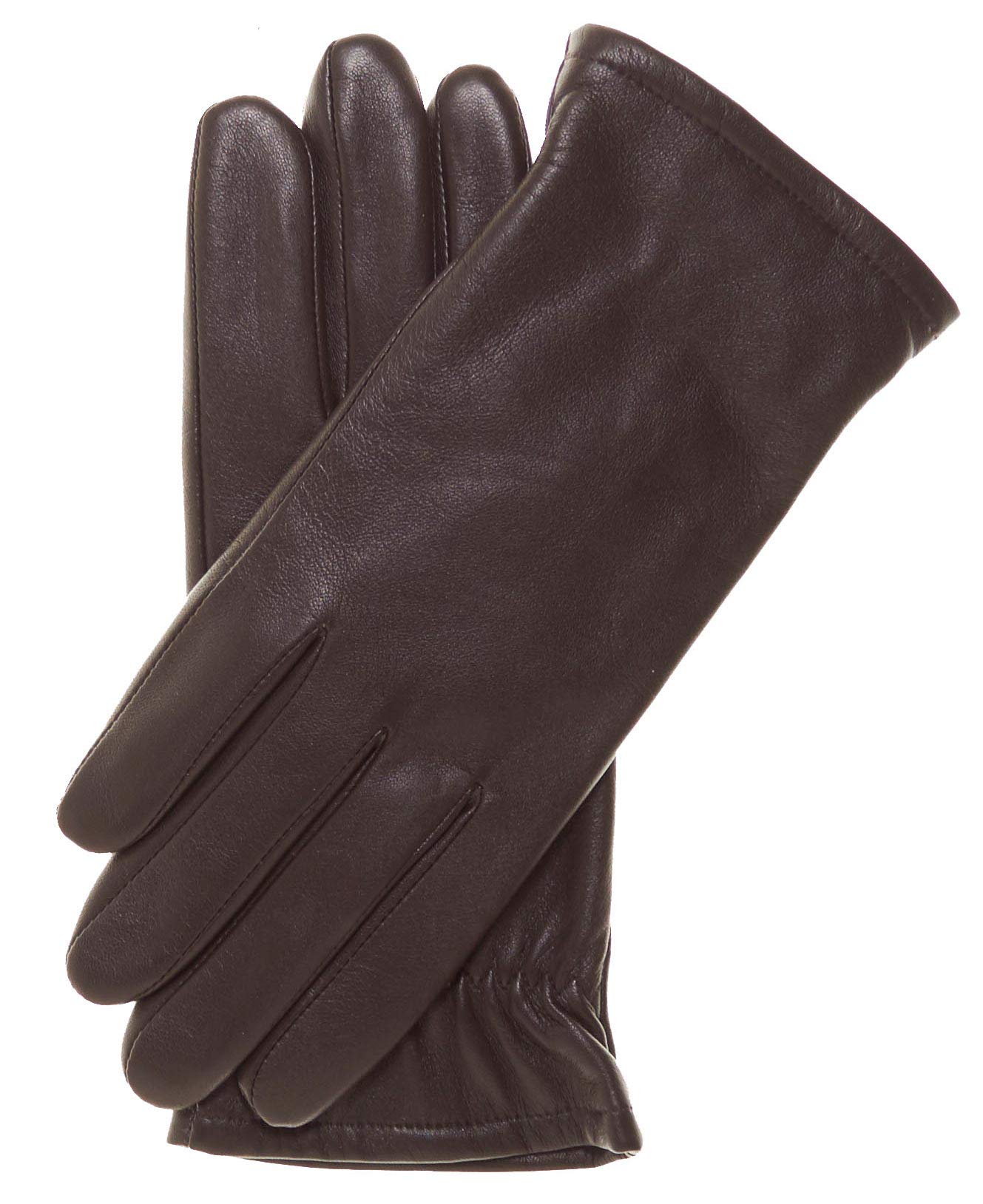 Pratt and Hart Broadway Lady’s Classic Thinsulate Lined Leather Gloves Size 8 Black