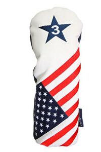 usa patriot golf limited edition vintage retro patriotic #3 metal fairway wood conservative headcover