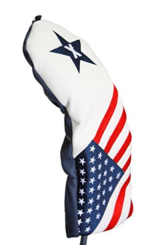 USA Patriot Golf Limited Edition Vintage Retro Patriotic X Metal Fairway Wood Headcover