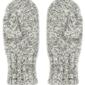 Dachstein Woolwear 4 Ply Extreme Warm 100% Austrian Boiled Wool Alpine Mittens in Natural Grey (7.5)