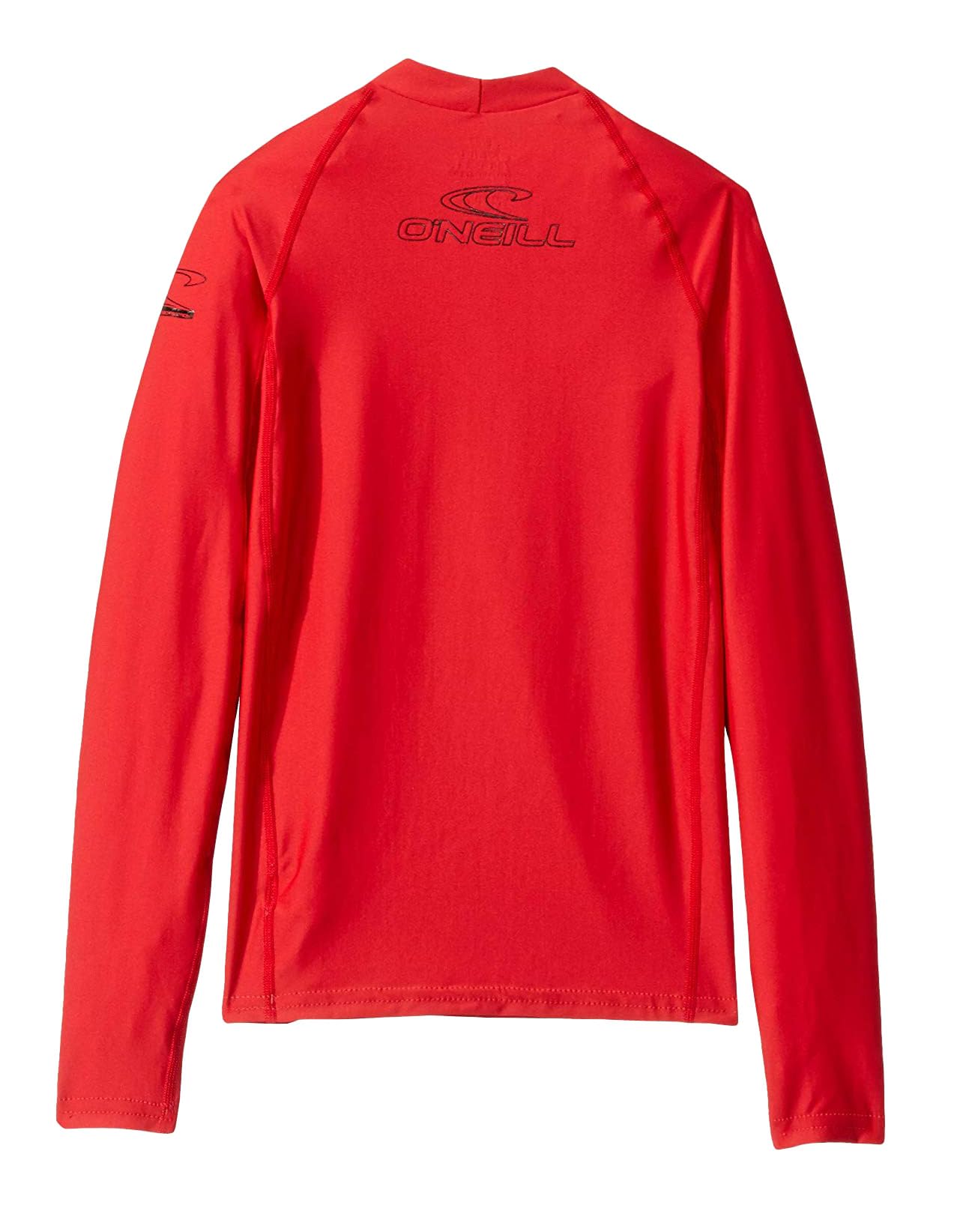 O'Neill Youth Basic Skins UPF 50+ Short Sleeve Rash Guard, Red, 8